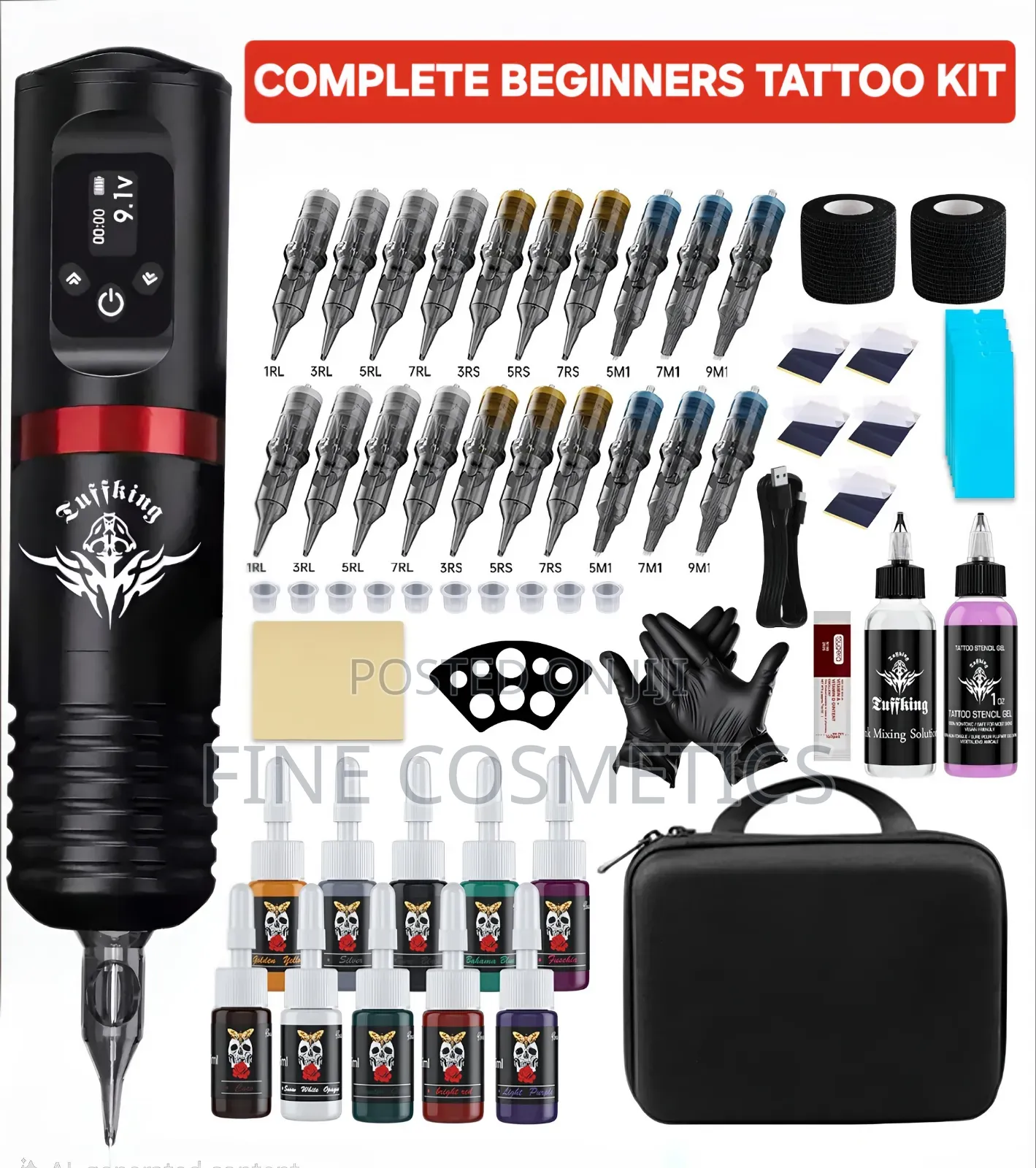 Beginner's Tattoo Kit | Machine With Accessories Micro Blading Make Up