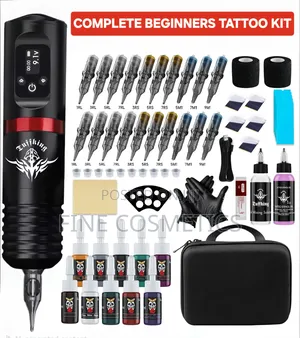 Beginner's Tattoo Kit | Machine With Accessories Micro Blading Make Up