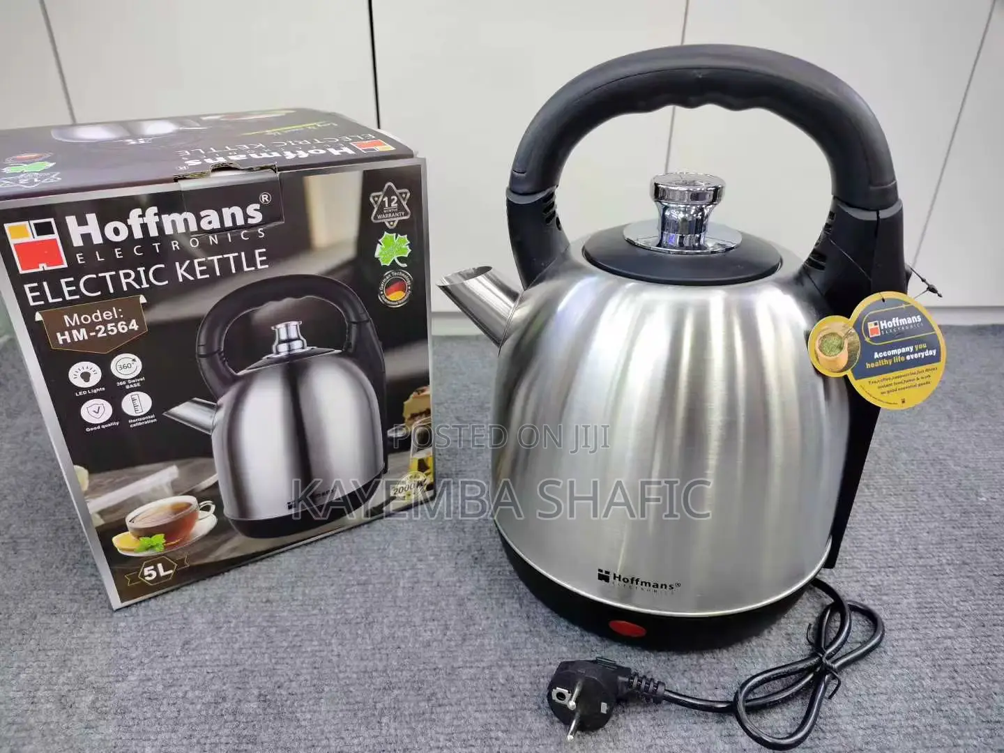 Hoffmans Electronics 5l Stainless Steel Electric Kettle (Hm-2564)