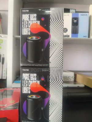 Tecno S3 Portable Speaker With Pure Bass Led Colorful Lights