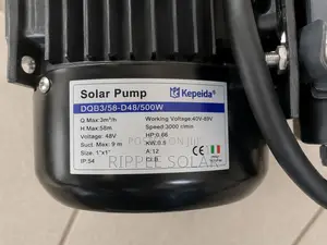 500w Solar Surface Water Pump, 58m Head, 3000l/H, 48v