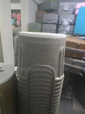 Rounded White Top Plastic Table