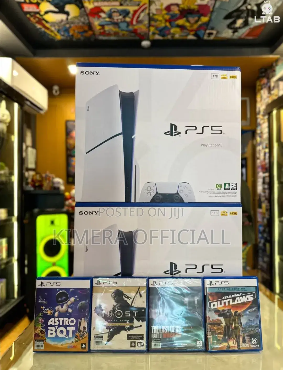 Sony Ps5 Slim Disc Edition –Brand New 1tb SSD Next-Gen Console
