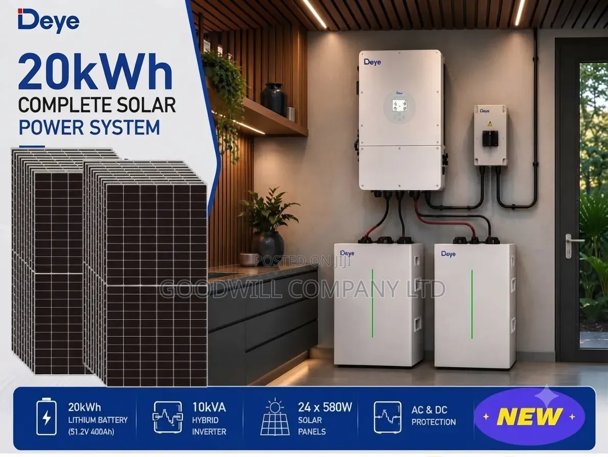 20kwh Deye 48v Comboindia Lithium/Hybrid Solar System Full Kit