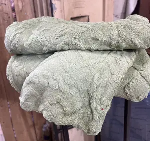 Textured Soft Blankets Green