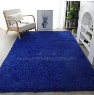 Royal Blue and Red Fluffy Carpets