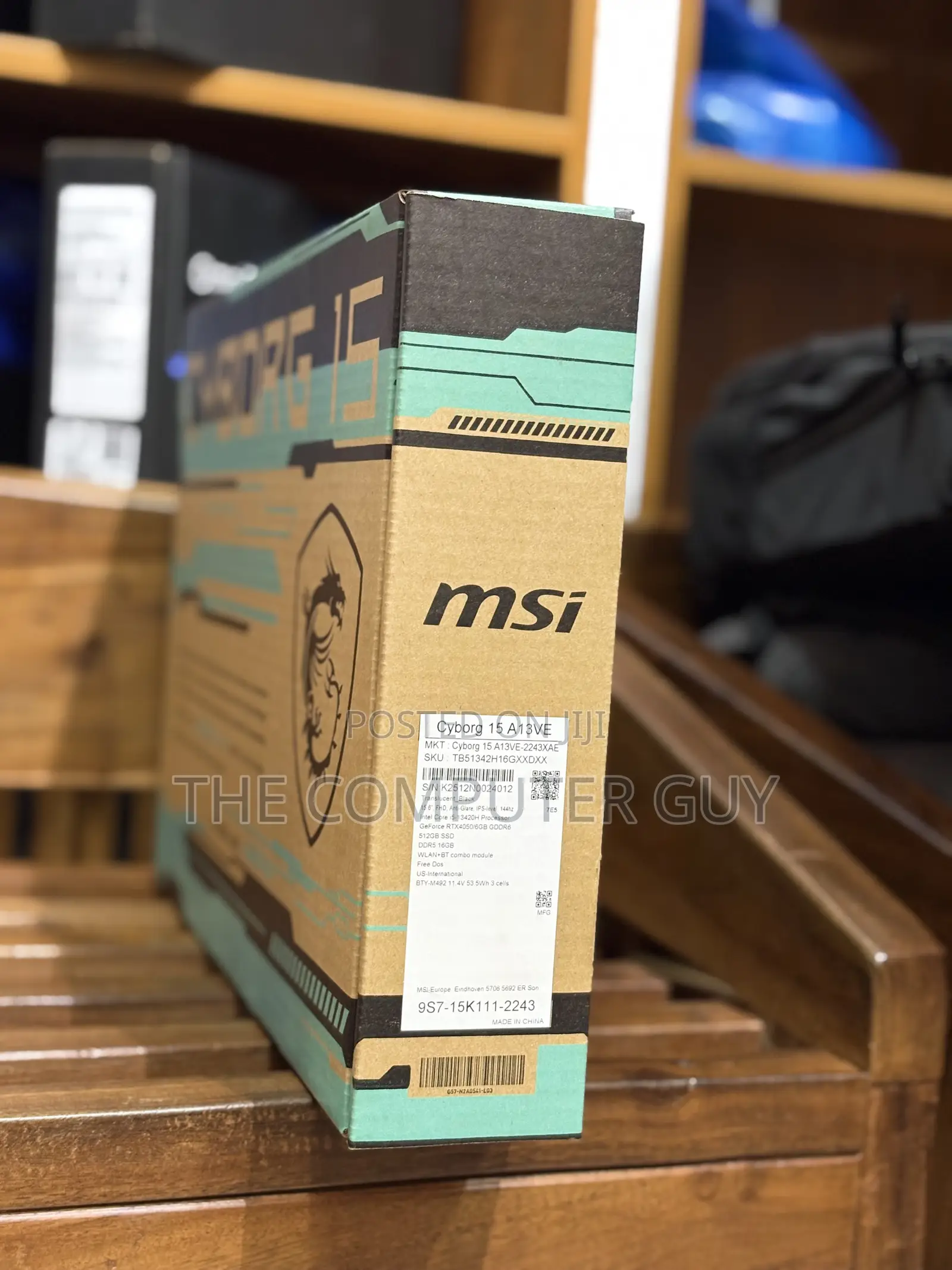 New Laptop MSI Cyborg 15 16GB Intel Core i5 SSD 512GB