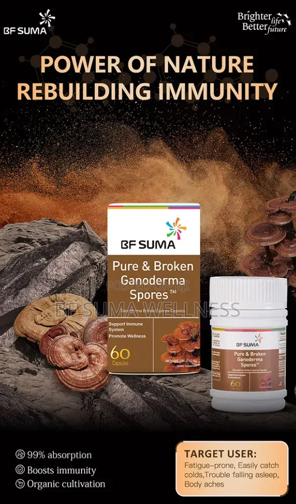 Pure and Broken Garnoderma Spore (60 Capsules)