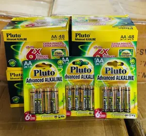 1 Box of Pluto Advanced Alkaline Aa Batteries 1.5v
