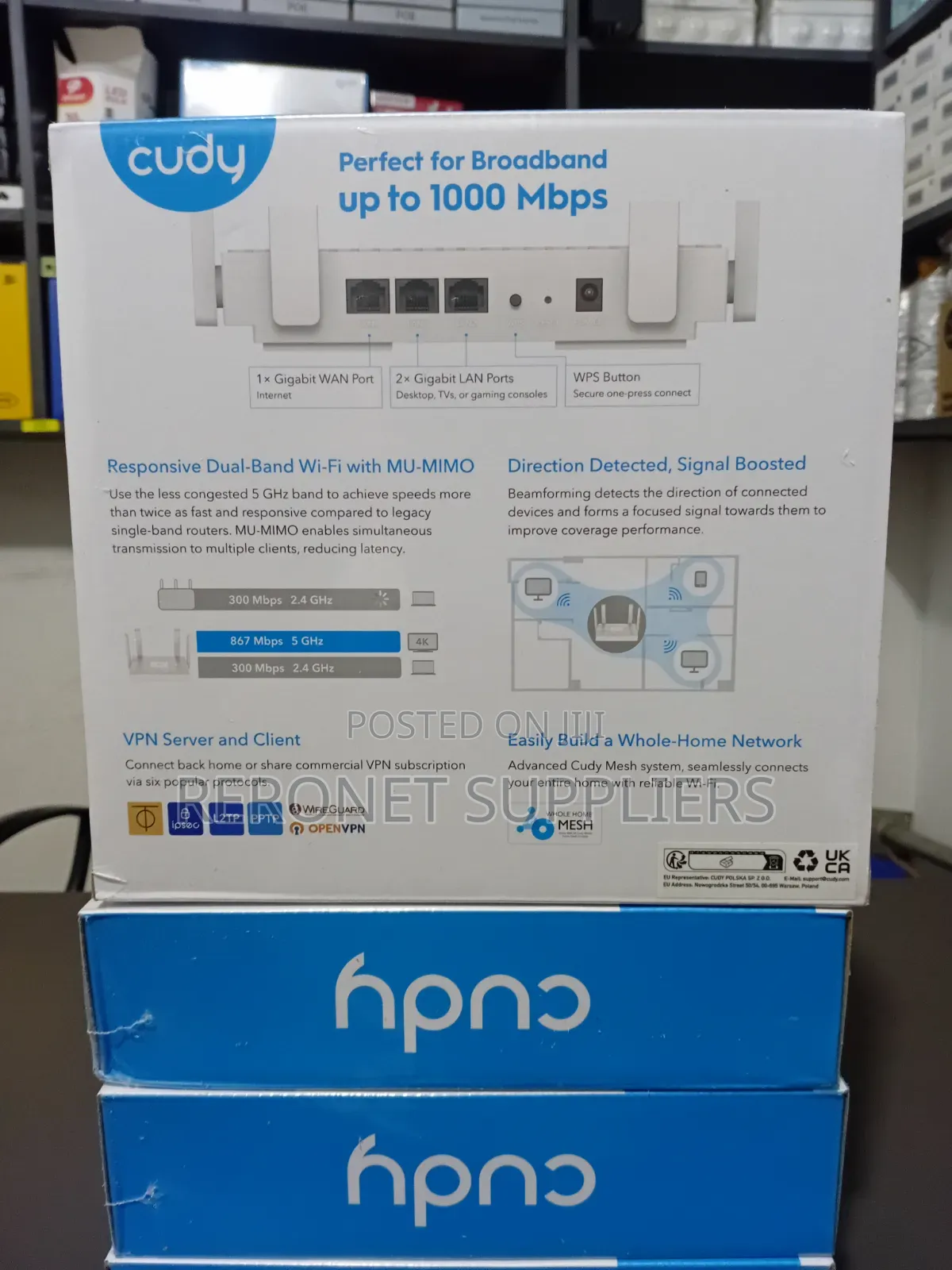 Cudy Gigabit Dual Band Mesh Wifi Router