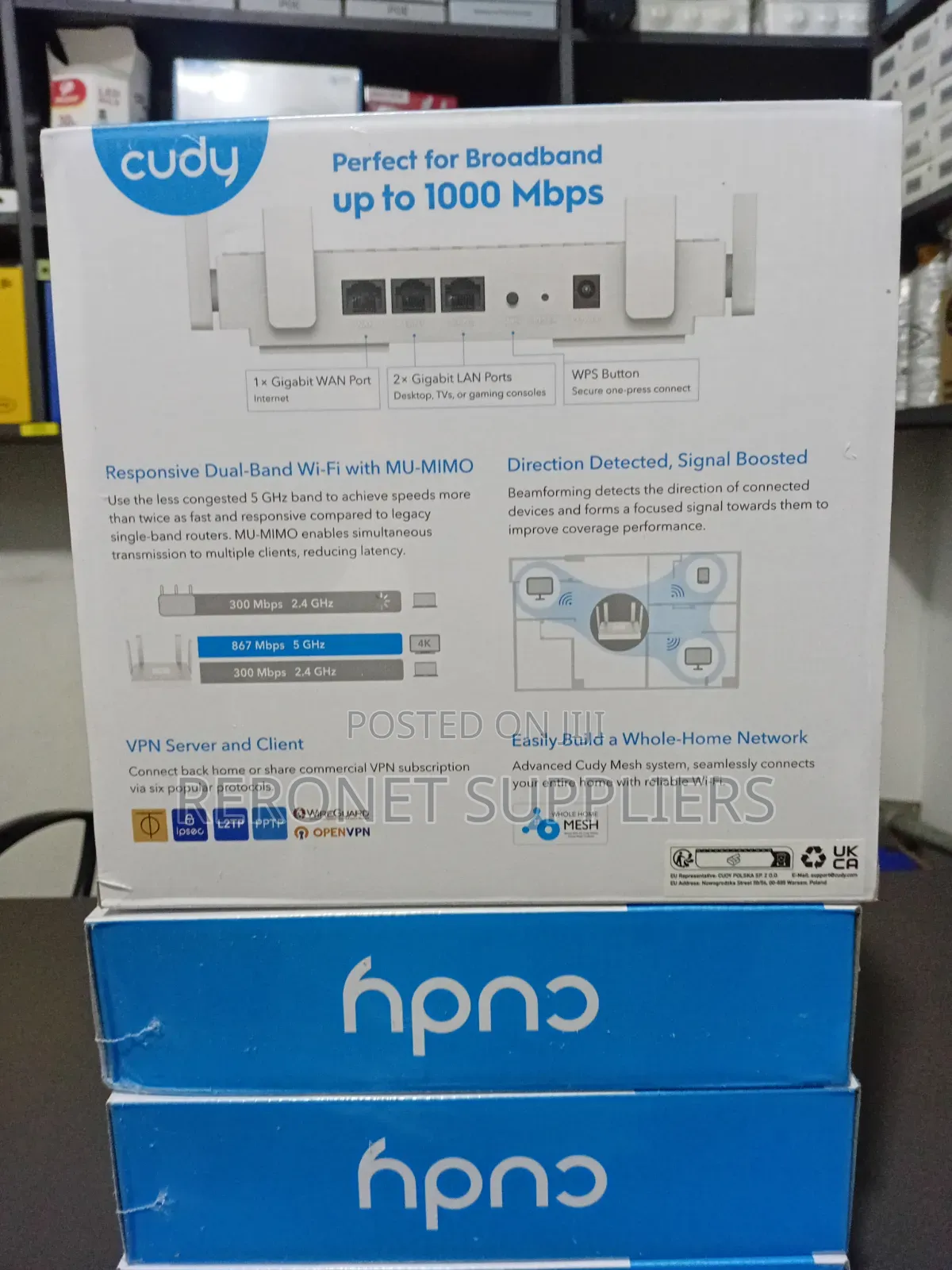 Cudy Gigabit Dual Band Mesh Wifi Router