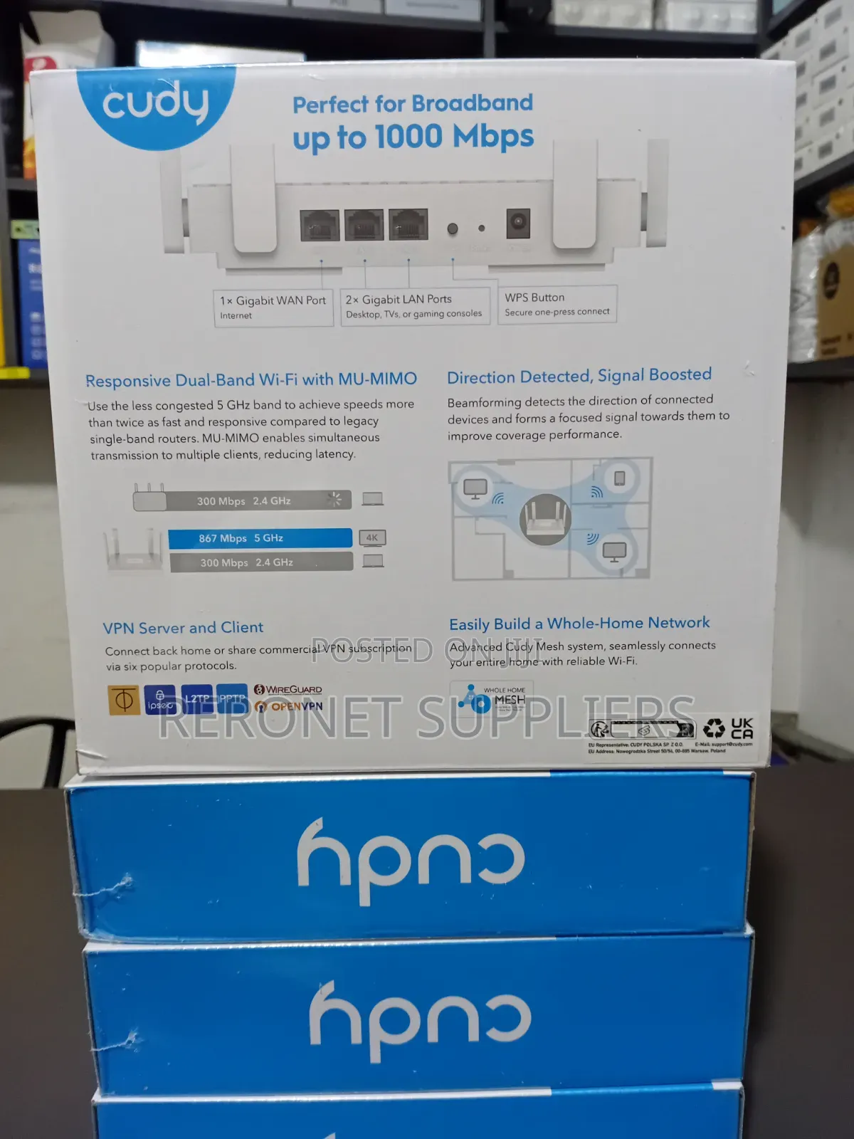 Cudy Gigabit Dual Band Mesh Wifi Router