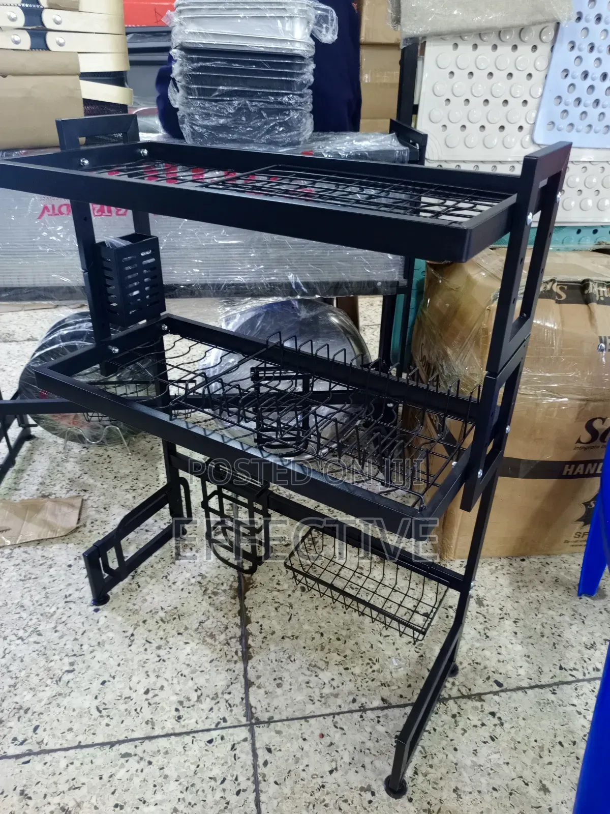 Two-Tier Over-the-Sink Dish Drying Rack