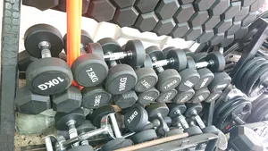 Professional Rubber-Coated Dumbbell Set