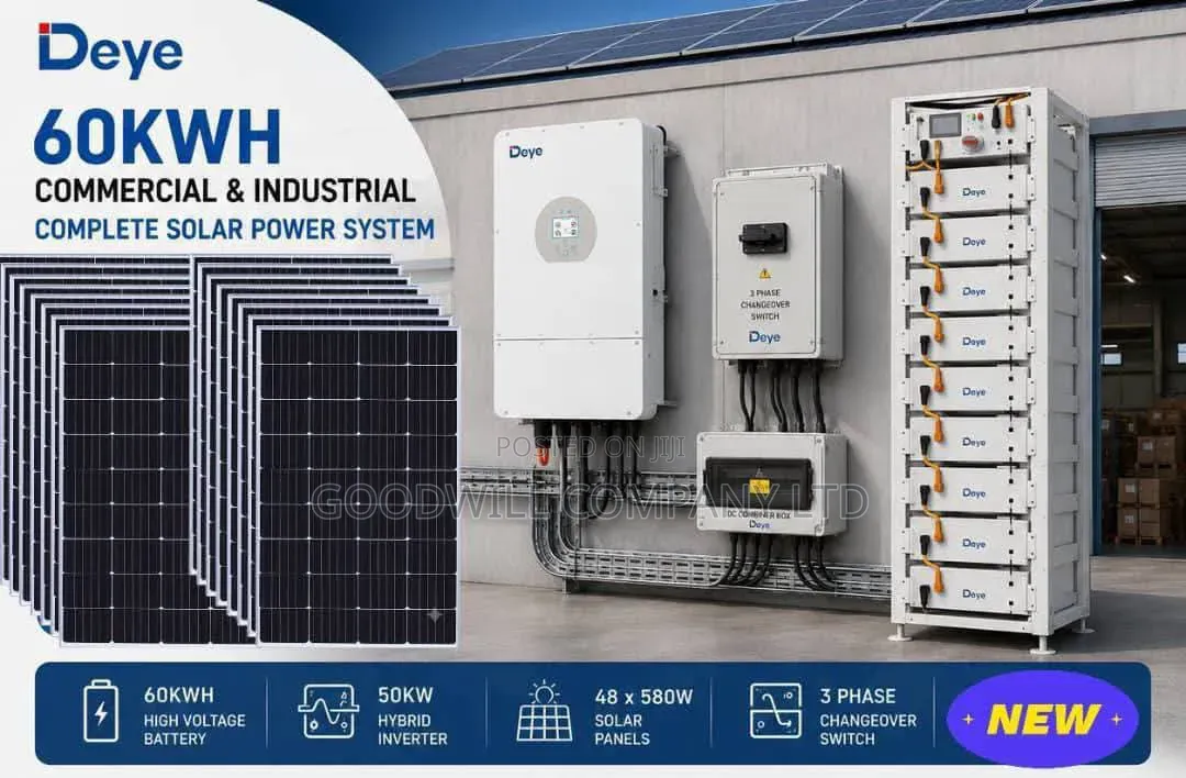 60kwh Deye Commercial Industrial Complete Solar System