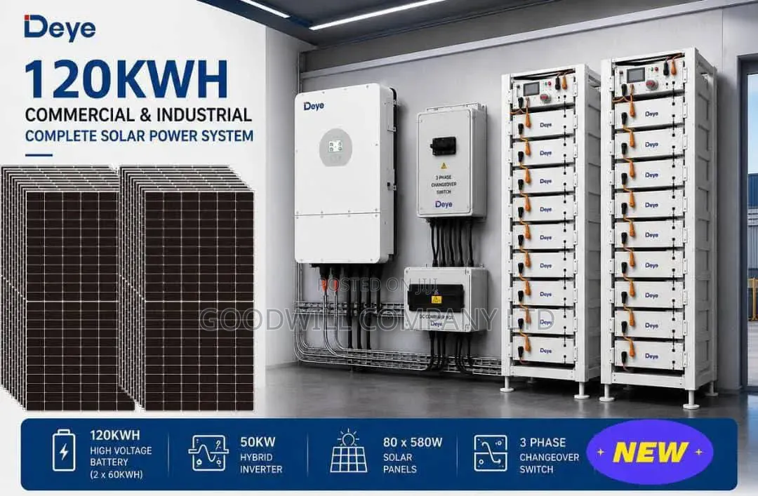 120kwh Deye Commercial Industrial Solar System