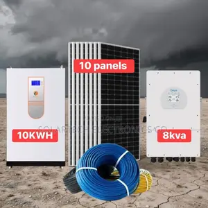 10kwh 51.2v Lithium Solar System With 10x550w Mono Panels Inverter