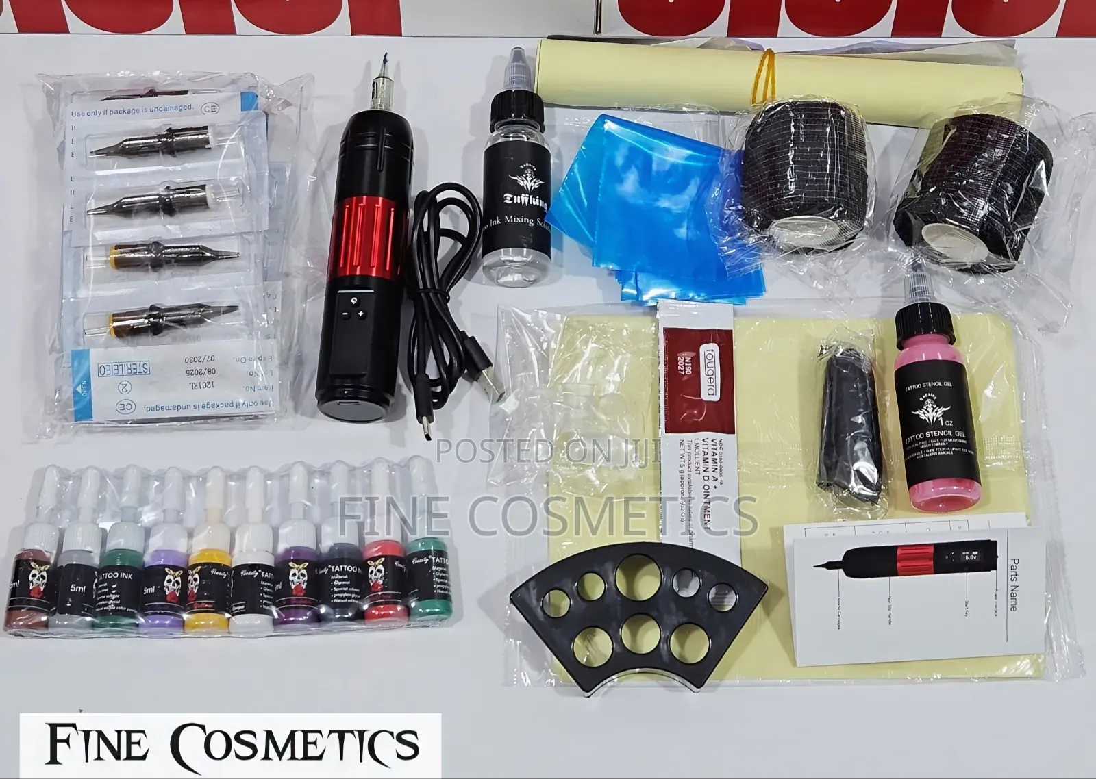 Beginner's Tattoo Kit | Machine With Accessories Micro Blading Make Up