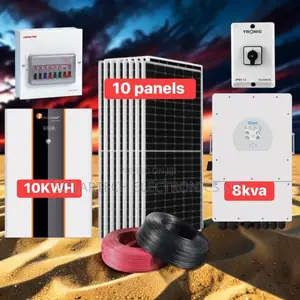 51. 2v 200ah Solar Package With 10 Mono Panels and 8kva Inverter Kum