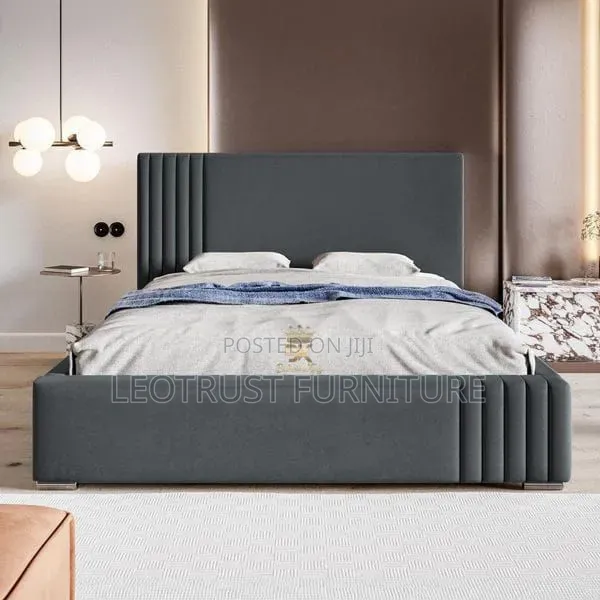 Grey Color Bed 5by6 Unique Design 