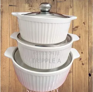 Generic 3pcs Ceramic Serving Dishes / Casseroles