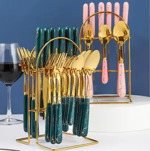 Cutlery Set Folks, Spoons With Stand