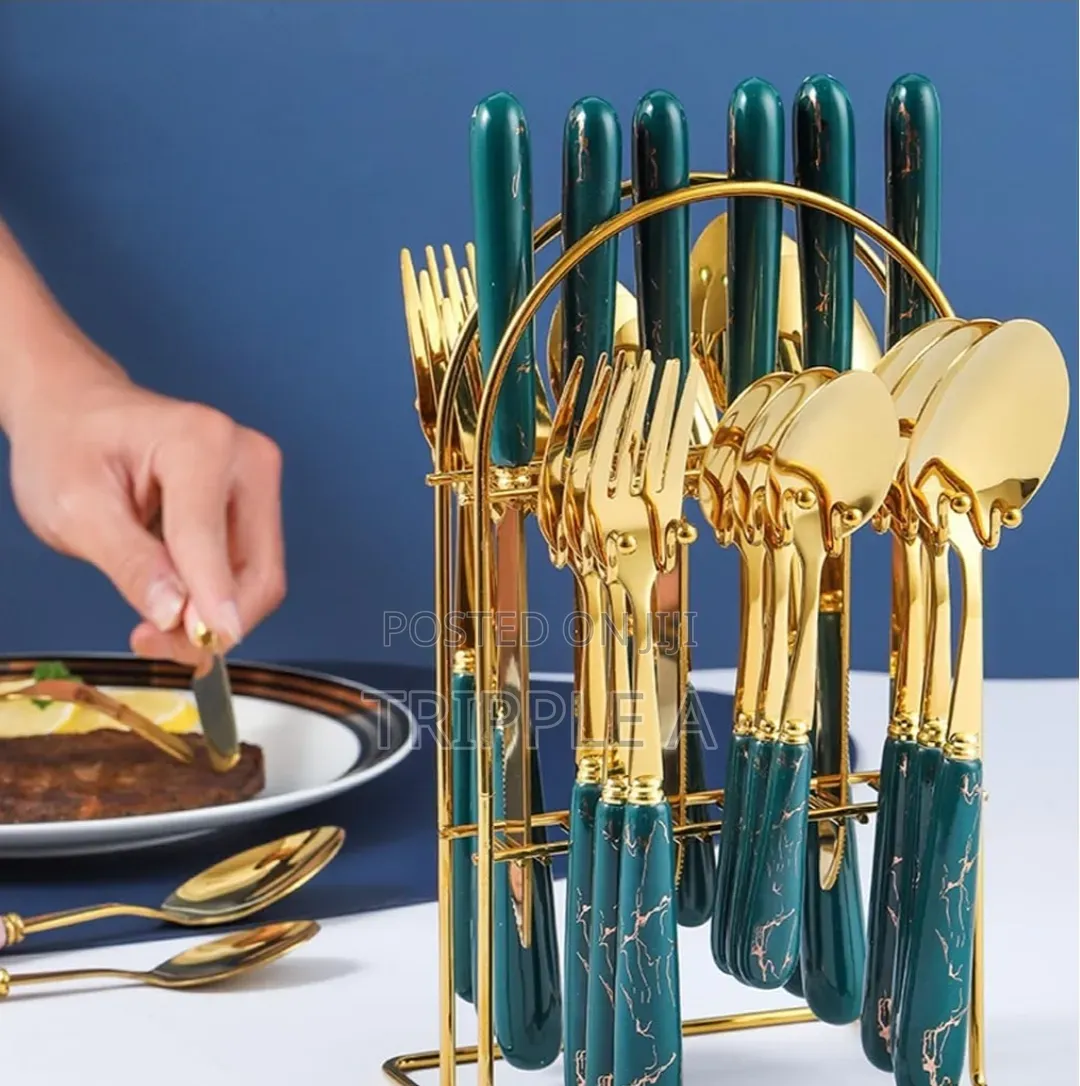 Cutlery Set Folks, Spoons With Stand