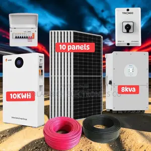 10kwh 200ah 51.2v Lithium Solar Kit With 8kva Smart Hybrid Inverter