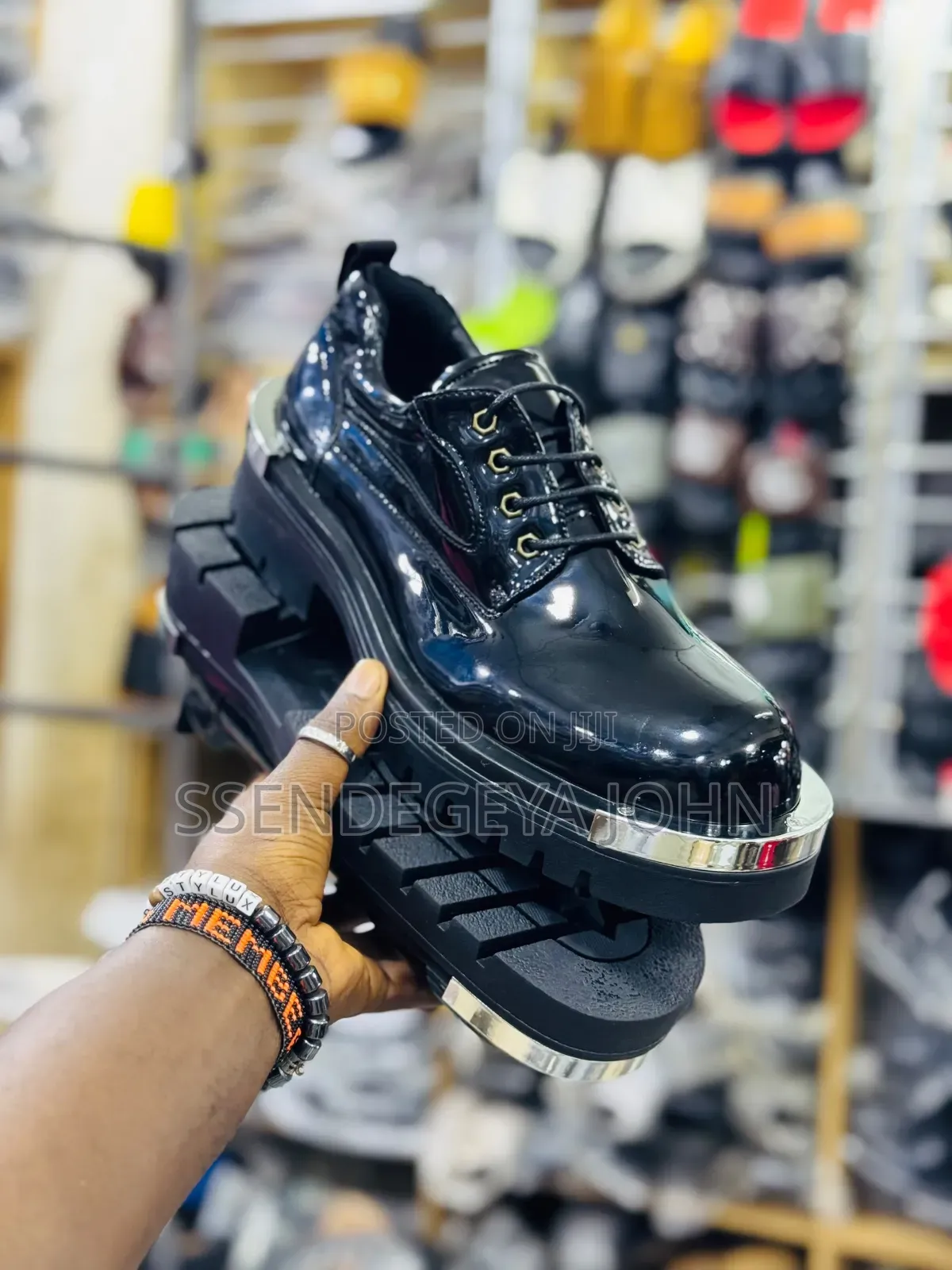 Patent Leather Platform Oxfords