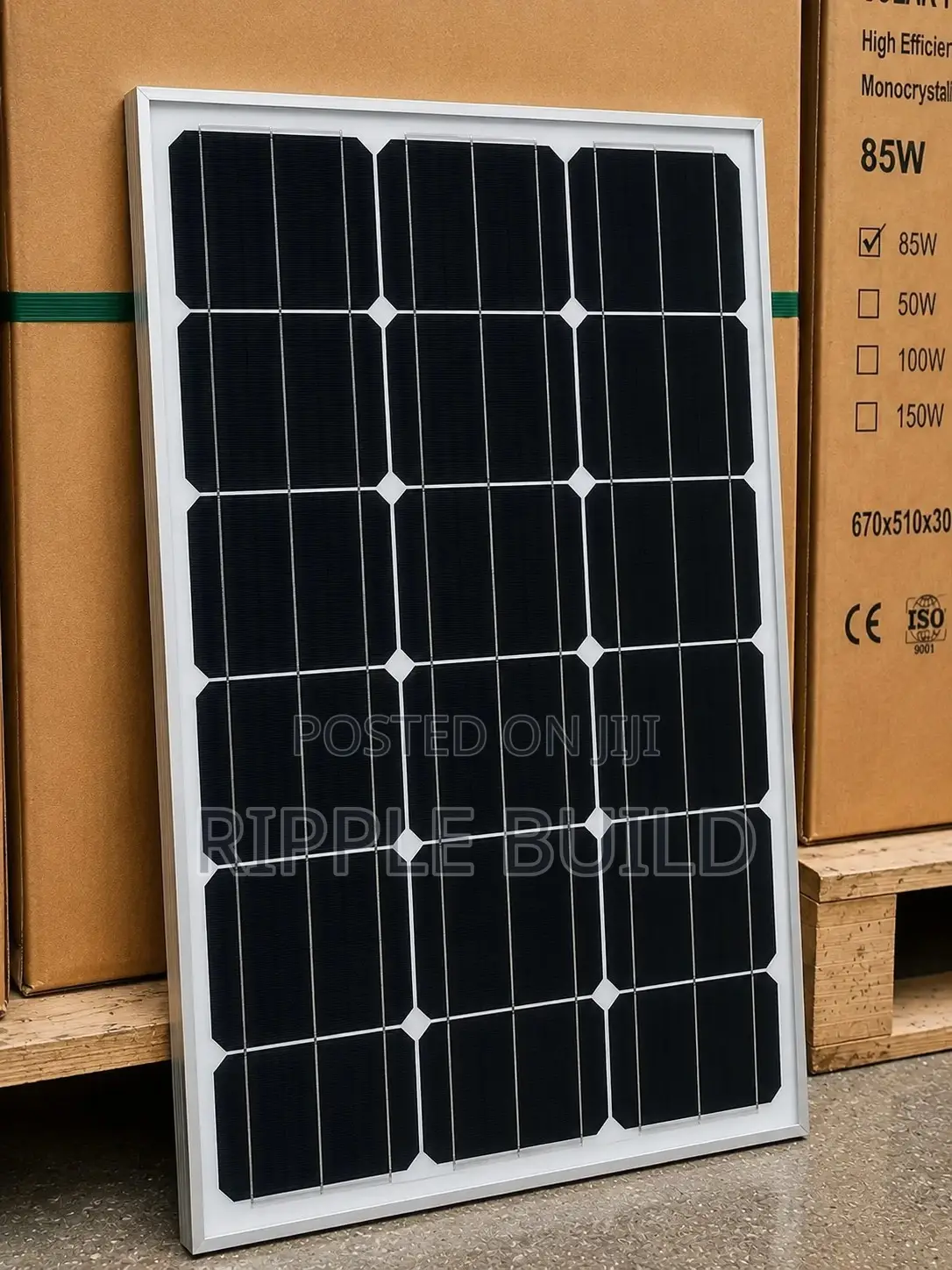 85w Monocrystalline Solar Panel for Home Lighting