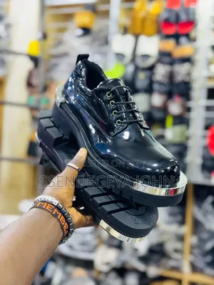 Patent Leather Platform Oxfords