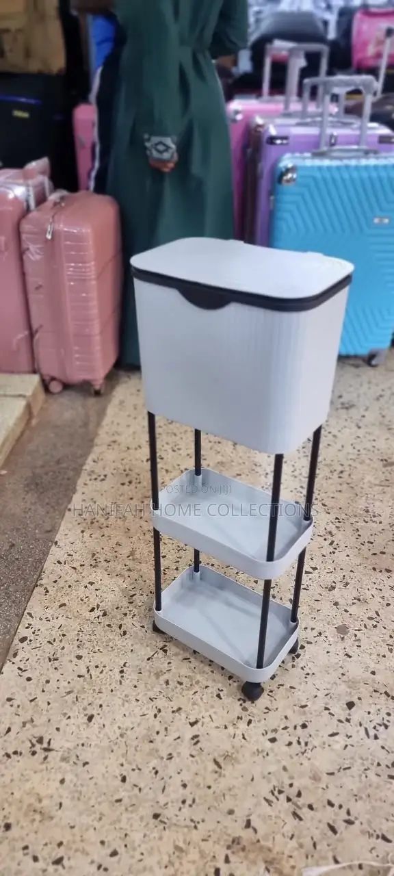 Non Bending Garbage Bin Storage
