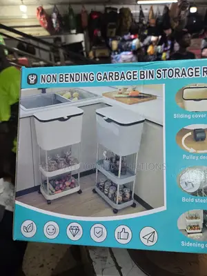 Non Bending Garbage Bin Storage