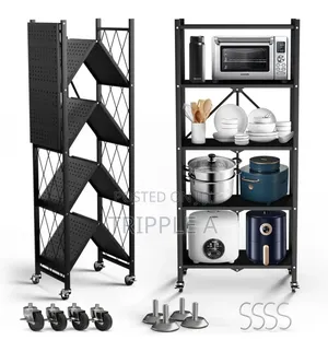 Super Simple 5 Layer Foldable Kitchen Rack