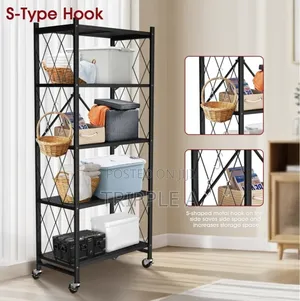 Super Simple 5 Layer Foldable Kitchen Rack
