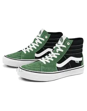 Vans Sk8-Hi Green White High Top Sneakers