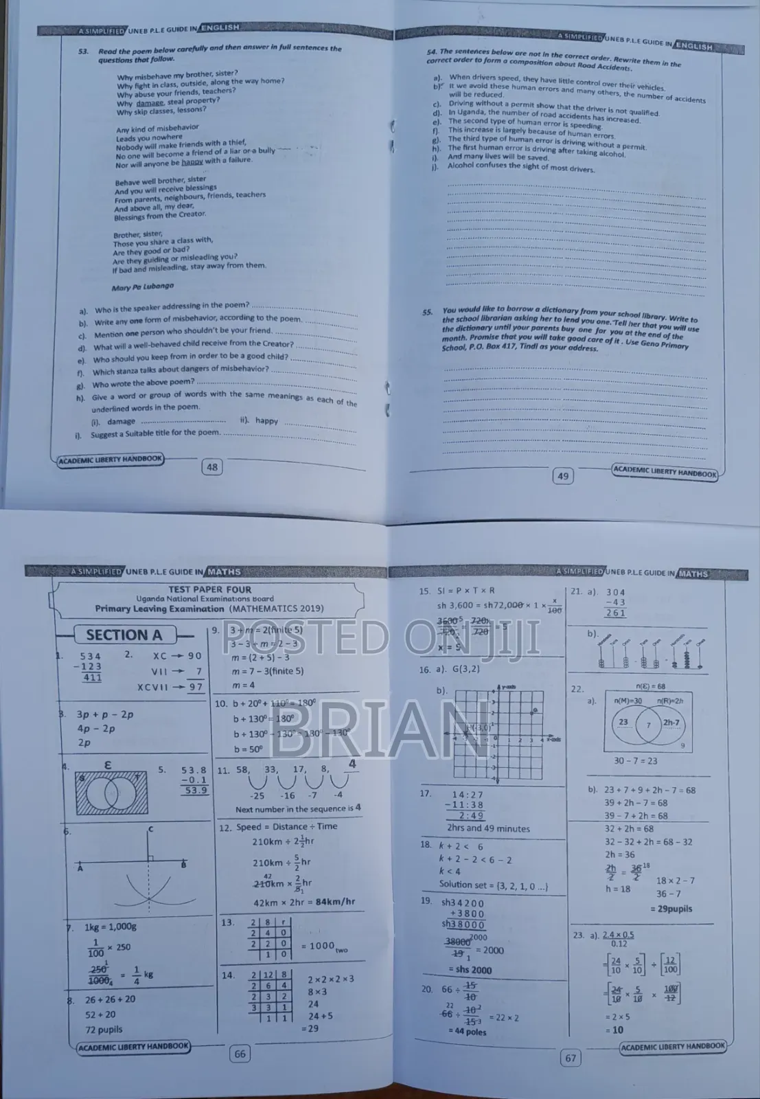 Ple Past Papers Booklet