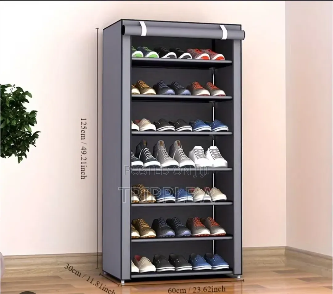 Porttable Column Shoe Rack