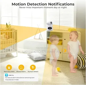 Dual Lens Rotating Smart Security Camera Battery Operated Rechargeable