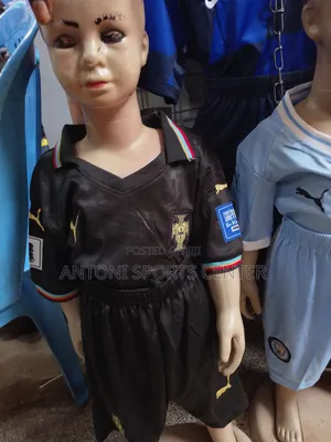 Portugal Original Jersey for Kids Black