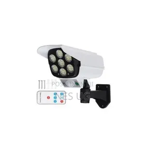 Solar Light Motion Sensor Security Dummy Camera - White