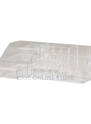Acrylic Makeup Cosmetic Organizer, 16 Sections Organiser Display