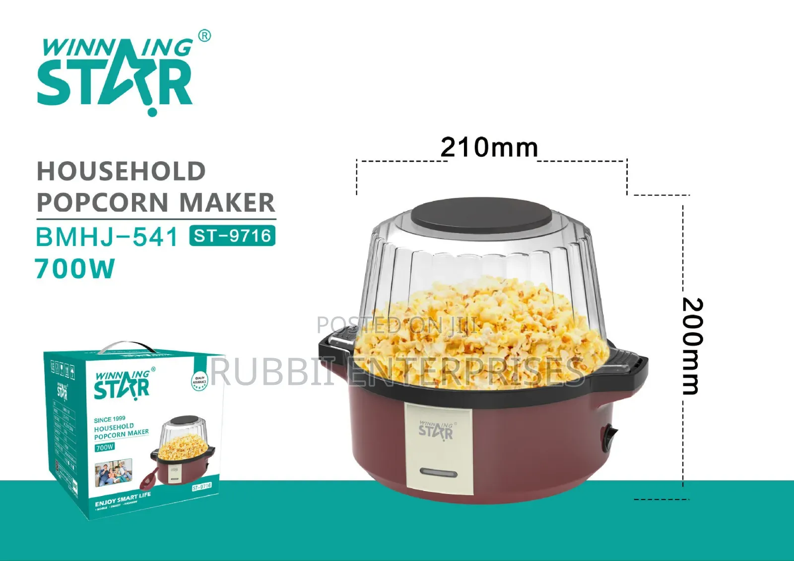 Winning Star Popcorn Maker St9716