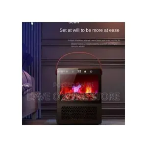 Electric Freestanding Heating Fireplace Realistic 3d Flame Effect