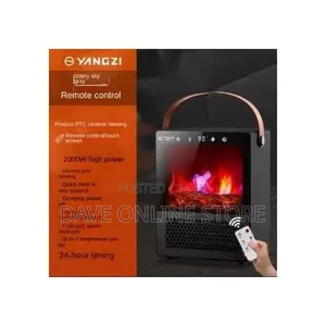 Electric Freestanding Heating Fireplace Realistic 3d Flame Effect