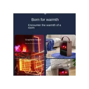 Electric Freestanding Heating Fireplace Realistic 3d Flame Effect