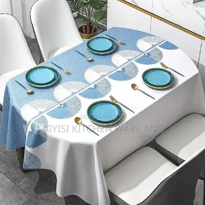 Waterproof 4/6-Seater Dining Tablecloth for Home, Kitchen Restaurant