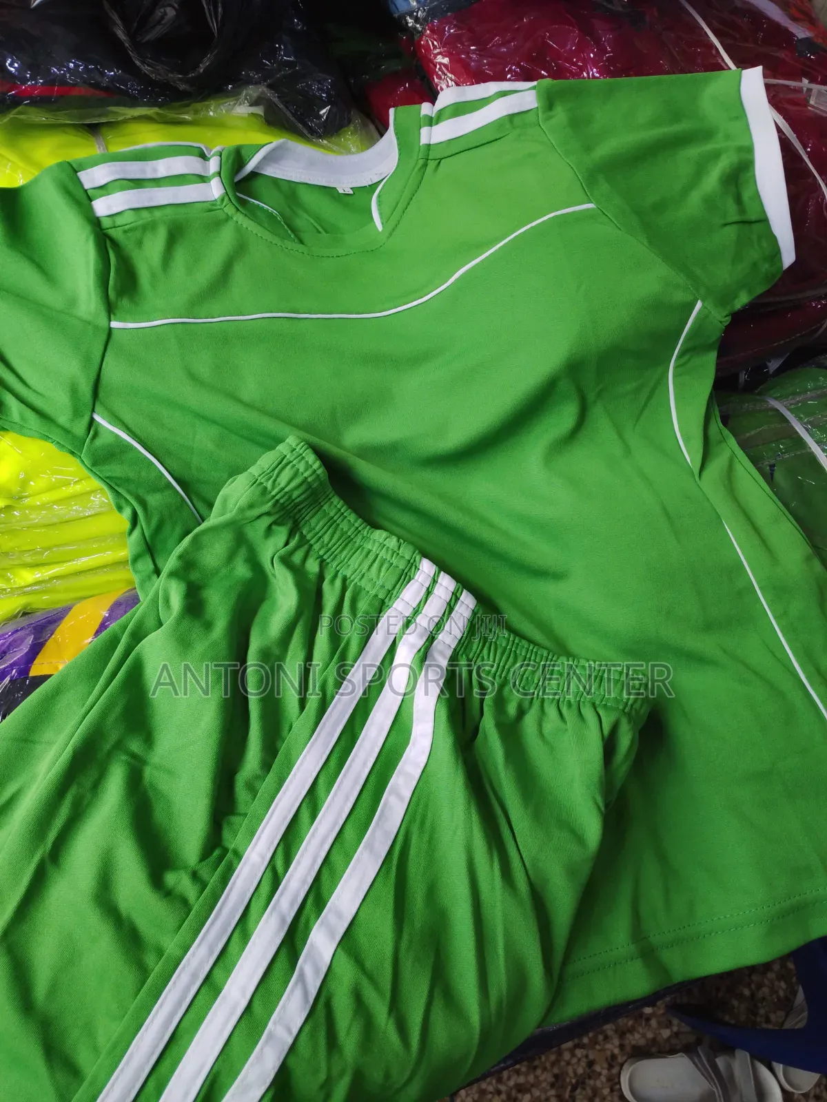 Green Plain Jerseys for Kids