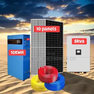200ah 51.2v 10kwh Solar System With 8kva Hybrid Inverter Komk