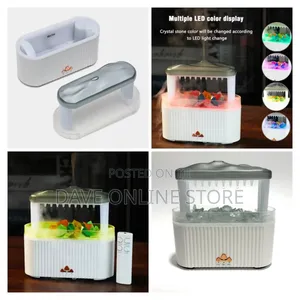 Aromatherapy Rain Cloud Humidifier + Raindrop Effect | Crystal Lights